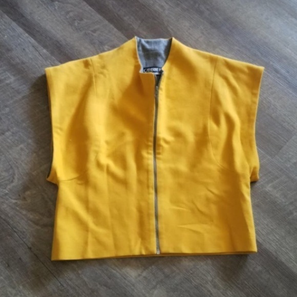Catherine Hipp Vintage Wool Sleeveless Jacket Sz 10 - Picture 1 of 6